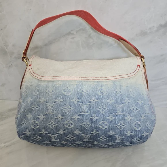 🔥Louis Vuitton Denim and Red Ombre Bag - Picture 3 of 13